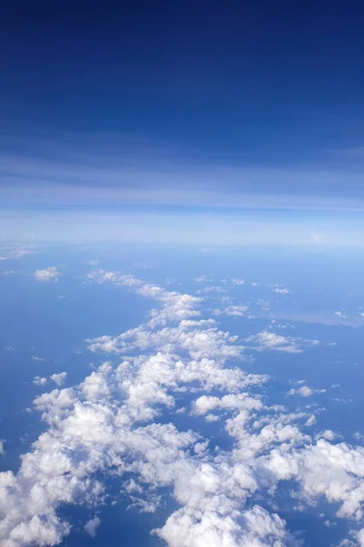 Vista Céu Ângulo Alto Avião — Fotografia de Stock