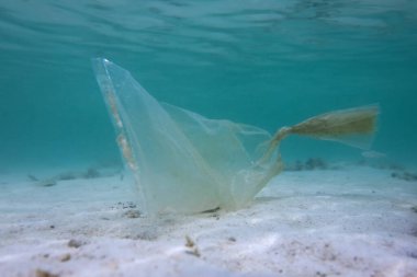 Denizin altında plastik atık