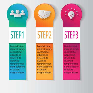 3D Dijital illüstrasyon Infographic soyut. Vektör çizim iş akışı düzeni, diyagram, numarası seçenekleri, web tasarım için kullanılabilir. Broşür, iş için vektör çizim şablonu.