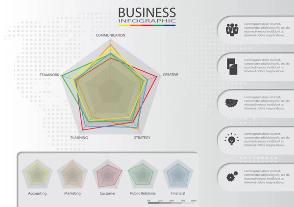 Infografía abstracta de la ilustración digital 3D. La ilustración vectorial se puede utilizar para la disposición del flujo de trabajo, diagrama, opciones de número, diseño web. Plantilla de ilustración vectorial para folleto y negocio . — Vector de stock