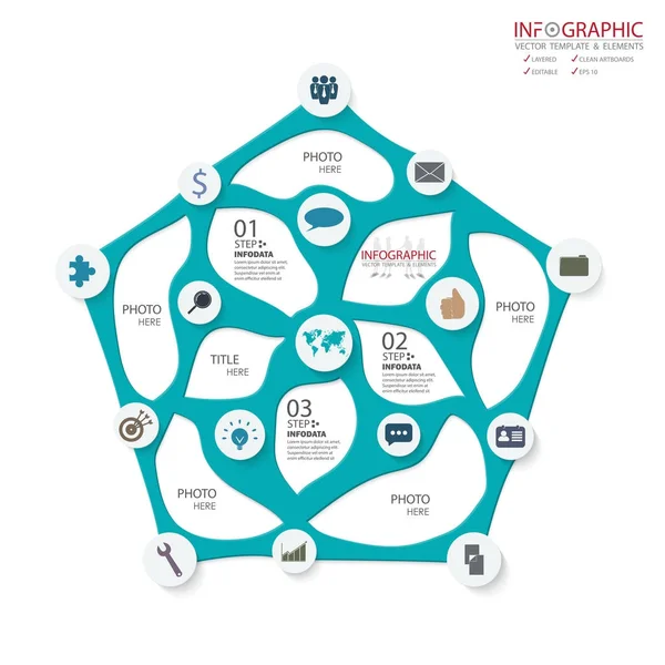 Vector creatieve business infographics instellen. Element infographic, — Stockvector