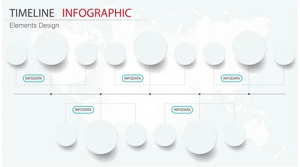 Vector abstracto elemento cronología infografías. Diseño para busine — Vector de stock