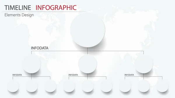 Vector abstracto elemento cronología infografías. Diseño para busine — Vector de stock