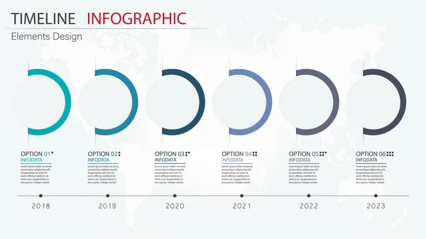 Vektor abstraktní prvek časové osy infografiky. Design pro busine — Stockový vektor