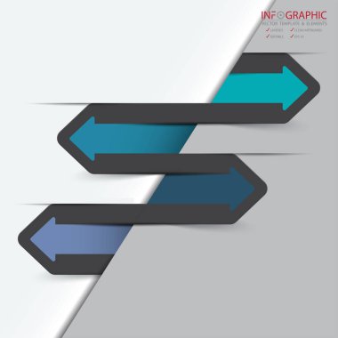 Vektör soyut öğe infographics 4 seçeneği. Busine için tasarım