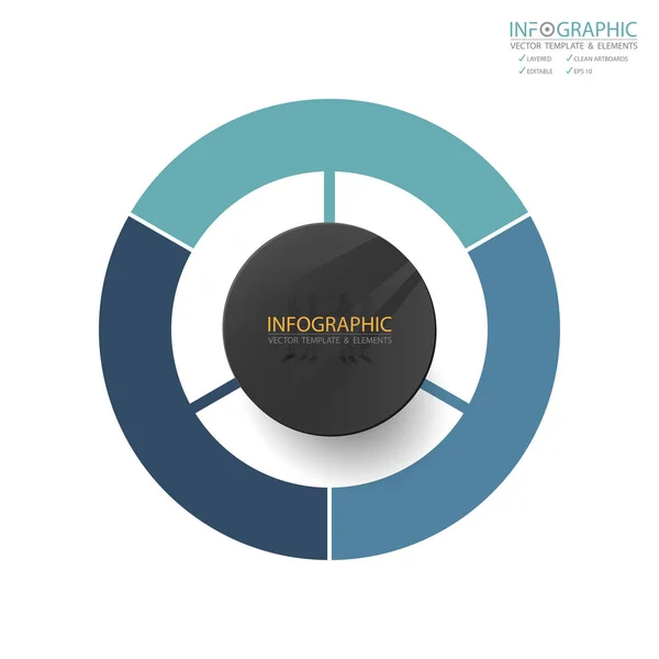 Vector abstracto elemento infografías 3 paso. Diseño para el diseño de plantillas de financiación empresarial, folleto, flujo de trabajo, información o presentación y otros. Ruta de la línea de tiempo de infografías. vector 3D abstracto . — Vector de stock