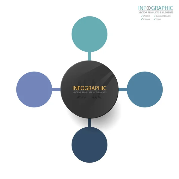 Διάνυσμα αφηρημένα infographics στοιχείο 4 βήμα. Σχεδιασμός για τη διάρθρωση των προτύπων χρηματοδότησης των επιχειρήσεων, φυλλάδιο, ροή εργασίας, πληροφορίες ή παρουσίαση και άλλα. Διαδρομή χρονοδιαγράμματος πληροφοριών. Αφηρημένη 3D διάνυσμα. — Διανυσματικό Αρχείο