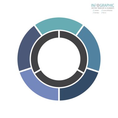 Vektör soyut öğe infographics 5 adım. İş finans şablon düzeni, broşür, iş akışı, bilgi veya sunu ve diğer için tasarım. Infographics zaman çizelgesi yolu. Soyut 3B vektör.