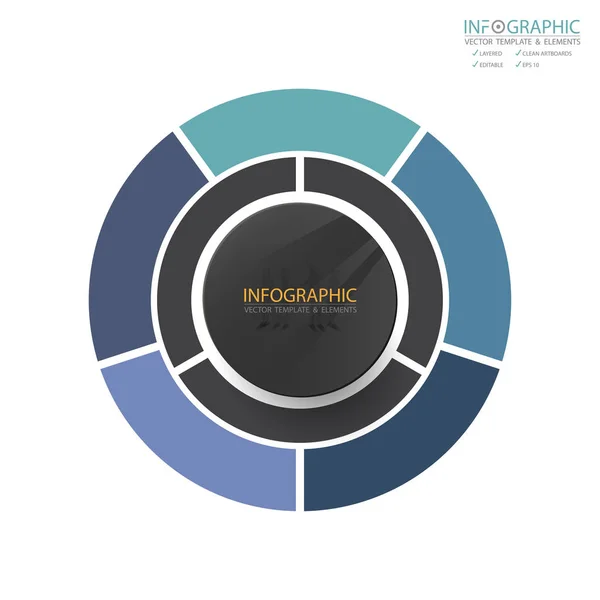 Vector abstracto elemento infografías 5 paso. Diseño para el diseño de plantillas de financiación empresarial, folleto, flujo de trabajo, información o presentación y otros. Ruta de la línea de tiempo de infografías. vector 3D abstracto . — Vector de stock