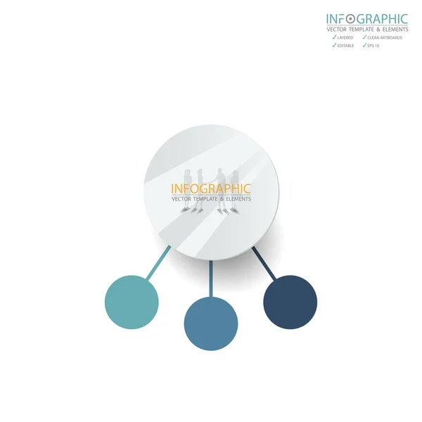 Vektör soyut öğe infographics 3 adım. İş finans şablon düzeni, broşür, iş akışı, bilgi veya sunu ve diğer için tasarım. Infographics zaman çizelgesi yolu. Soyut 3B vektör. — Stok Vektör