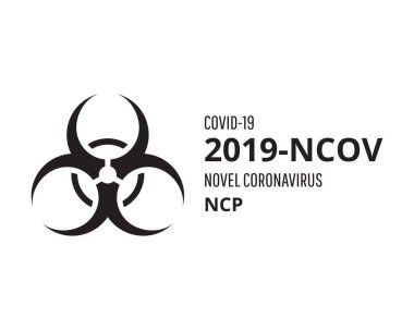 Covid-19 Coronavirus konsepti, Novel Coronavirus (2019-nCoV) simge pankartı. Dünya Sağlık Örgütü WHO, COVID-19 adlı tehlikeli virüs taşıyıcısı Coronavirus hastalığı için yeni bir resmi isim tanıttı..