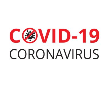 Covid-19 Coronavirus konsepti, Novel Coronavirus (2019-nCoV) simge pankartı. Dünya Sağlık Örgütü WHO, COVID-19 adlı tehlikeli virüs taşıyıcısı Coronavirus hastalığı için yeni bir resmi isim tanıttı..