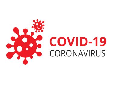 Covid-19 Coronavirus konsepti, Novel Coronavirus (2019-nCoV) simge pankartı. Dünya Sağlık Örgütü WHO, COVID-19 adlı tehlikeli virüs taşıyıcısı Coronavirus hastalığı için yeni bir resmi isim tanıttı..