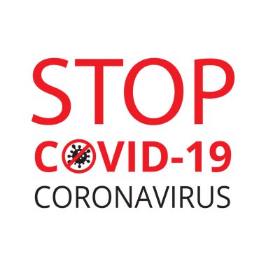 Covid-19 Coronavirus konsepti, Novel Coronavirus (2019-nCoV) simge pankartı. Dünya Sağlık Örgütü WHO, COVID-19 adlı tehlikeli virüs taşıyıcısı Coronavirus hastalığı için yeni bir resmi isim tanıttı..