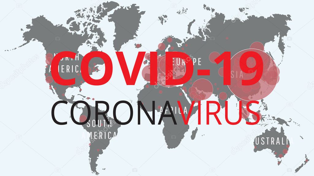 Covid-19 Coronavirus concept, Novel Coronavirus (2019-nCoV) icon sign banner. World Health organization WHO introduced new official name for Coronavirus disease named COVID-19, dangerous virus vector.