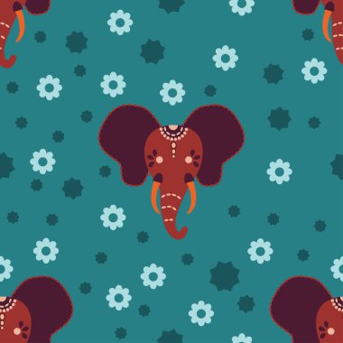 Hint süs fili seamless modeli