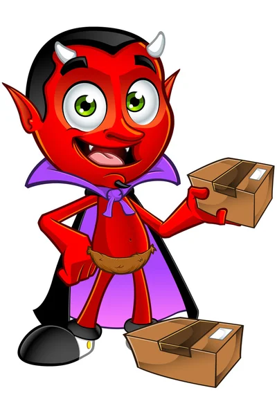 Cartoon Devil Character — Stock Vector