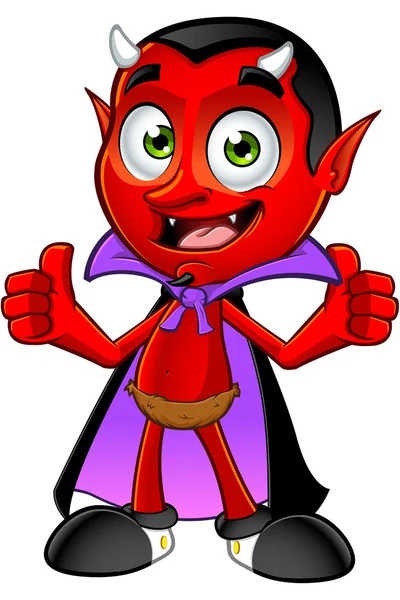 Charakter kresleného ďábla — Stockový vektor