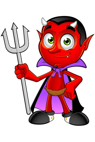 Персонаж Cartoon Devil Лицензионные Стоковые Иллюстрации