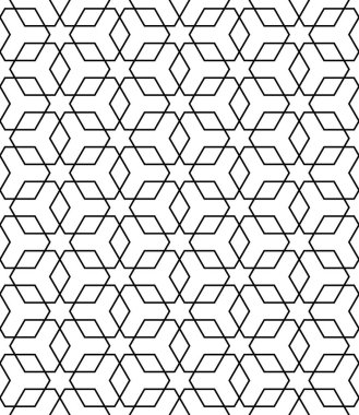 Karmaşık çizgileri olan soyut geometrik desen.