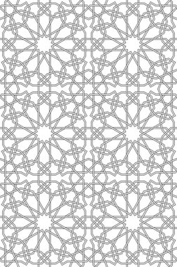 Karmaşık çizgileri olan soyut geometrik desen.