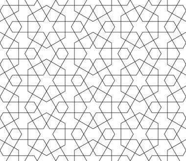Karmaşık çizgileri olan soyut geometrik desen.