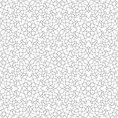 Karmaşık çizgileri olan soyut geometrik desen.