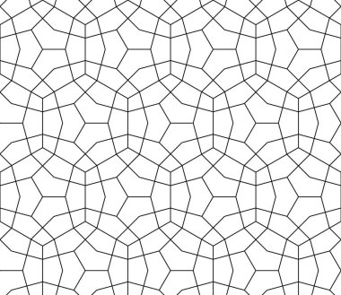 Karmaşık çizgileri olan soyut geometrik desen.