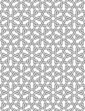 Karmaşık çizgileri olan soyut geometrik desen.