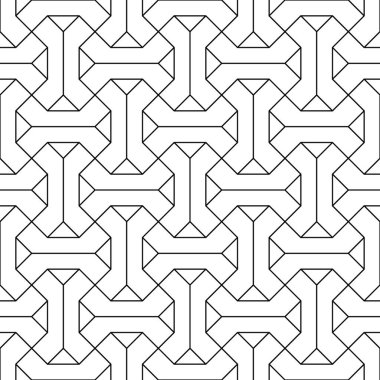 Karmaşık çizgileri olan soyut geometrik desen.