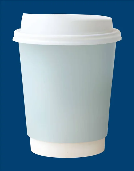 Kağıt Kahve Bardakları Gerçekçi Vektör Dosyası — Stok Vektör