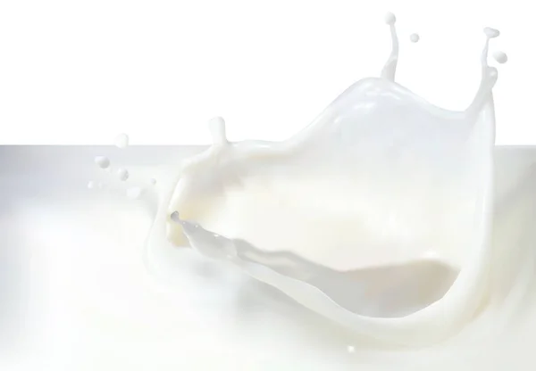 Lait Vecteur Réaliste Gouttes Taches Éclaboussures — Image vectorielle