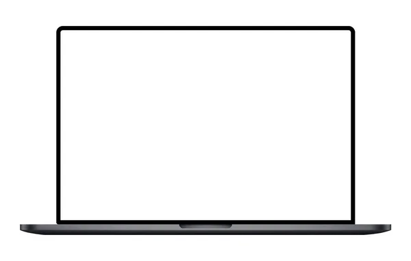 Laptop ekran modeli. Gerçekçi vektör dosyası.