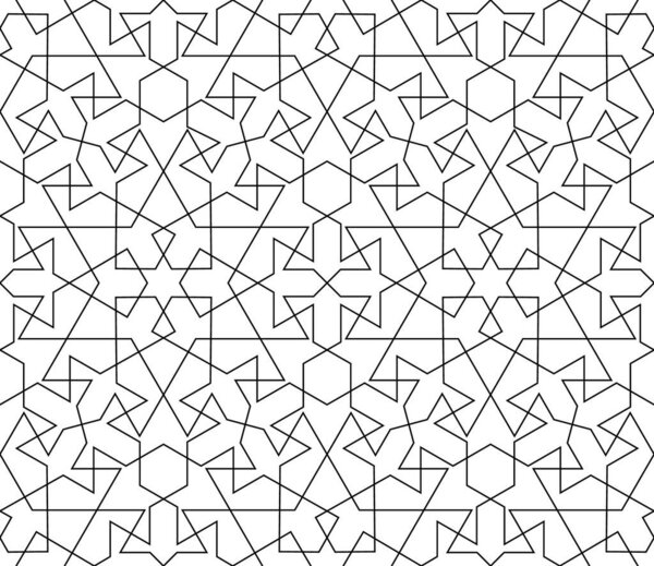 Abstract geometric pattern with complex lines.