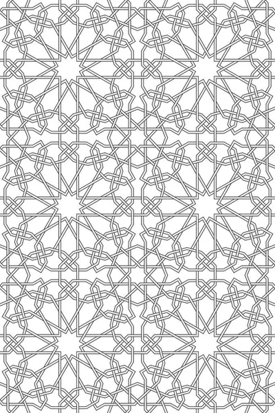 Patrón Geométrico Abstracto Con Líneas Complejas — Archivo Imágenes Vectoriales