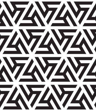 Karmaşık çizgileri olan soyut geometrik desen.