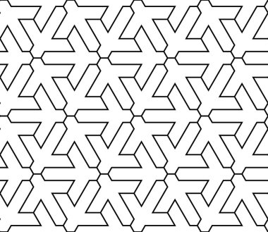 Karmaşık çizgileri olan soyut geometrik desen.