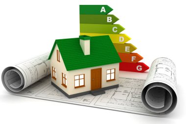 Enerji verimliliği ile çizim ve küçük ev