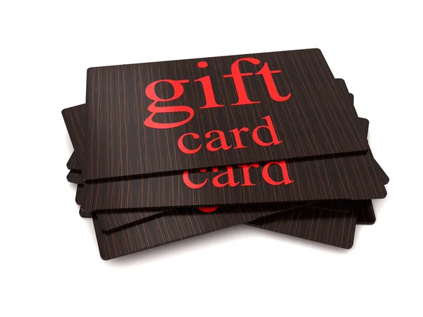 Gift card with wood texture — Stock Photo, Image