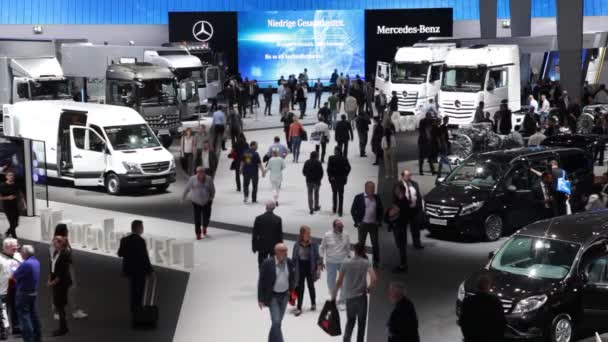 Εμπορικά οχήματα δίκαιη Iaa 2016 στο Αννόβερο, Γερμανία — Αρχείο Βίντεο