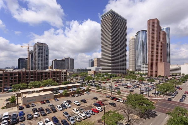 Widok centrum Houston — Zdjęcie stockowe