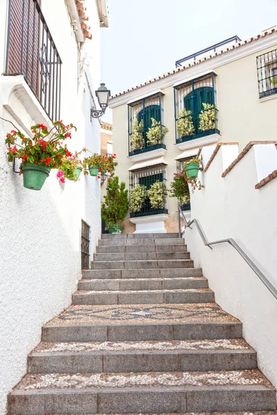 Egy spanyol város lépcső — Stock Fotó