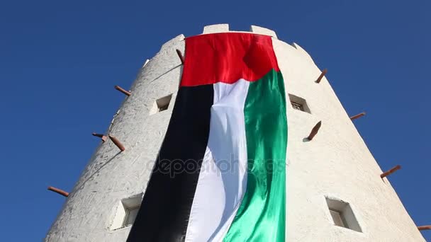 Національний прапор ОАЕ — стокове відео