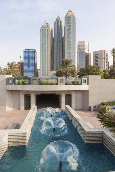 Fontaine à Abu Dhabi, EAU — Photo