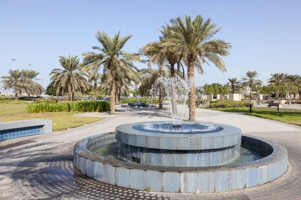 Fountain in Abu Dhabi — Stock Photo, Image