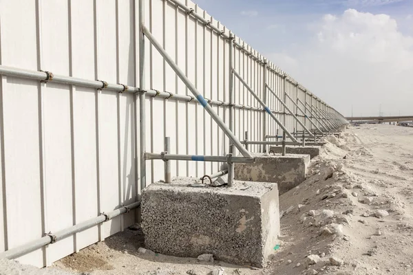 Construction site fence — Stock Photo, Image