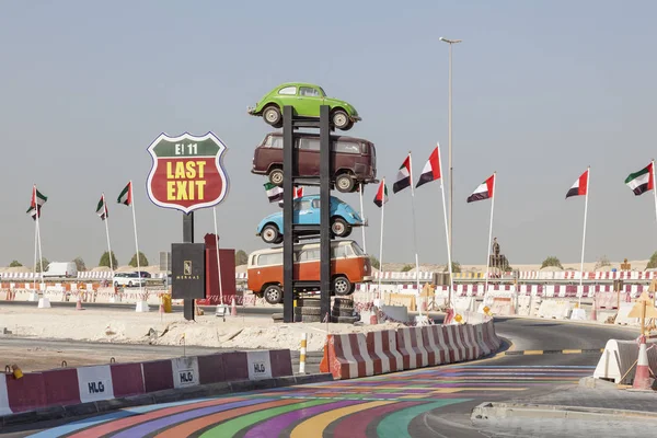 दुबई मध्ये फूड ट्रक पार्क — स्टॉक फोटो, इमेज