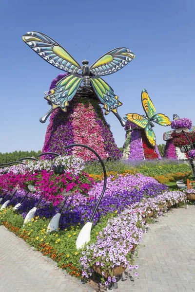 Fleurs au Jardin Miracle à Dubaï — Photo