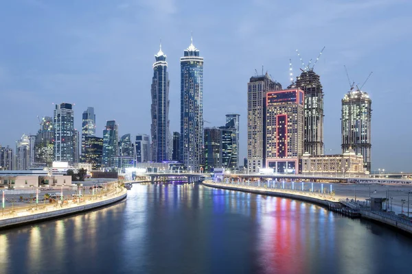 Centrum skyline van Dubai — Stockfoto