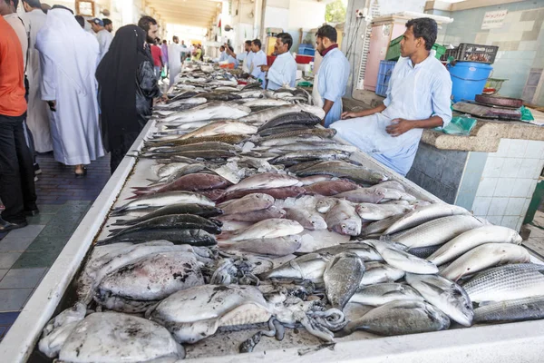 Marché aux poissons à Fujairah, Émirats arabes unis — Photo